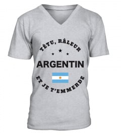T-shirt têtu, râleur - Argentin