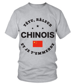 T-shirt têtu, râleur - Chinois