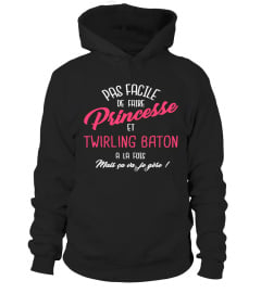 Princesse et twirling baton