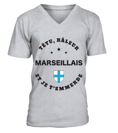 T-shirt têtu, râleur - Marseillais