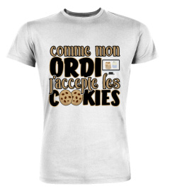 ✪ J'accepte les cookies t-shirt humour ✪