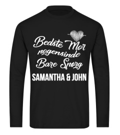 BEDSTE MOR NOGENSINDE BARE SPORG SAMANTHA & JOHN T-SHIRT