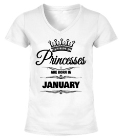 Princesses Are Born In January T-Shirts