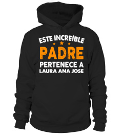 ESTE INCREÍBLE PADRE PERTENECE A CAMISETA PERSONALIZADA