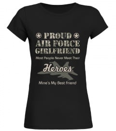 Proud Air Force Girlfriend T-Shirt Arm56