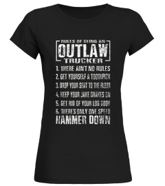 Rules Of Being An Outlaw Trucker Shirt13