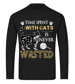 TIME SPENT WITH CATS IS NEVER WASTED