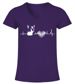 Boston Terrier Heartbeat Shirt