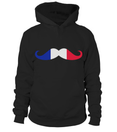 Moustache drapeau francais