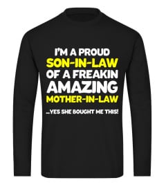 Funny Son in law Shirt Fathers Day Gift from Mother in law