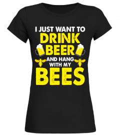 Beekeeper T Shirt Funny Honey Bee &amp; Drink Beer Apiarist Gift
