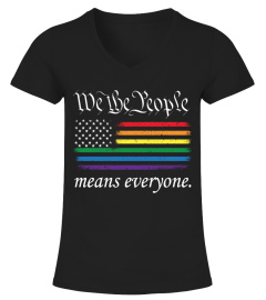 LGBT WE THE PEOPLE MEANS EVERYONE T SHIRT