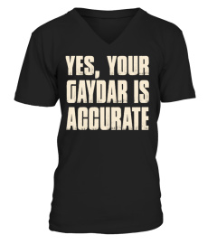 YES, YOUR GAYDAR IS ACCURATE T-SHIRT