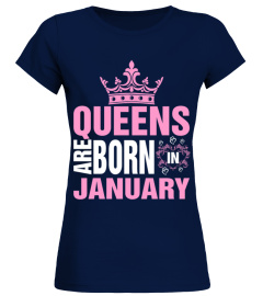 Queens Are Born In January  T shirt