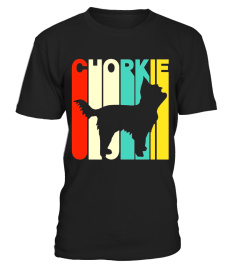 Vintage Style Chorkie Silhouette T-Shirt
