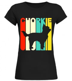 Vintage Style Chorkie Silhouette T-Shirt