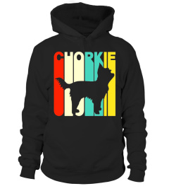 Vintage Style Chorkie Silhouette T-Shirt