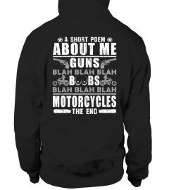 Short Poem - Guns Motorcycles T Shirt