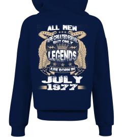 Legends Are Born in July 1977 Hoodie