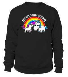 Best Dad Ever Cute Funny Unicorn Tshirt