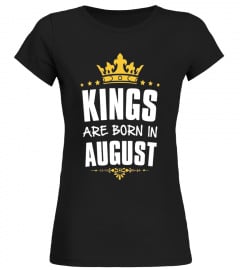 Funny King Born in August Birthday T-Shirt For Men