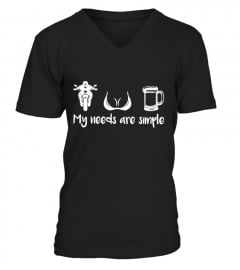 My needs are simple funny biker shirts
