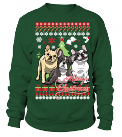 French Bull Dog Christmas Sweater