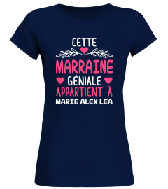 CETTE MARRAINE GÉNIALE TSHIRT PERSONNALISÉ