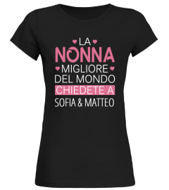 LA NONNA MIGLIORE DEL MONDO CHIEDETE A TSHIRT PERSONALIZZATO