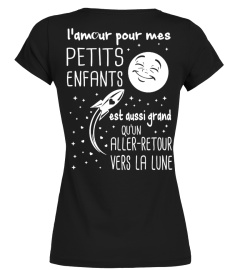 L'amour pour mes petits-enfants est aussi grand qu'un aller-retour vers la Lune | Cadeau T-Collector®