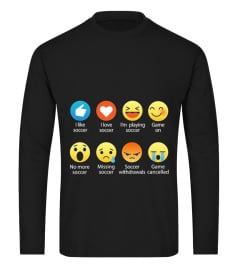 Soccer shirt I Love Soccer Emoticon (Emo