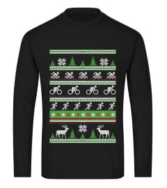 Triathlon Ugly Christmas Sweatshirt 4