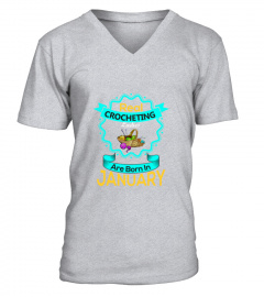 Real Crocheting Ladies Are Born In January 2 T-Shirt