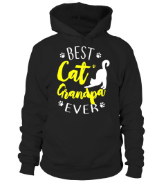 Mens Best Cat Grandpa Ever Cool Gift For Cat Lover T Shirt