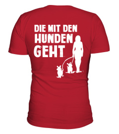 Die mit den Hunden geht Gassi Jacke Hunde Hund Pulli Pullover Shirt Dog 