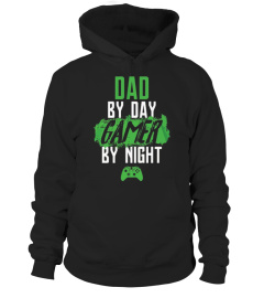 Funny Fathers Day Shirt Dad By Day Gamer