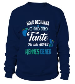 GAL TANTE - FLERE DESIGN - BLA NEDOVER