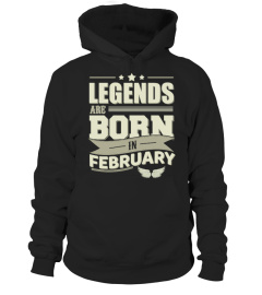 Legends Are Born In February T Shirt