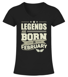 Legends Are Born In February T Shirt