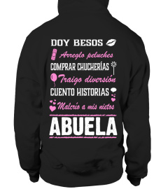 DOY BESOS ARREGLO PELUCHES COMPRAR CHUCHERÍAS TRAIGO DIVERSIÓN CUETO HISTORIAS MALERIO A MIS NIETOS ABUELA TSHIRT