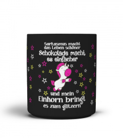 Einhorn - Sarkasmus, Schokolage, Glitzer - T-Shirt Hoodie