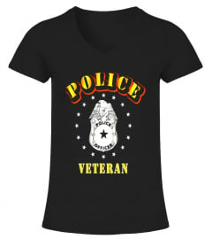 Police Veteran - Badge Tshirt - Limited Edition
