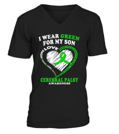 Cerebral Palsy Shirt For Dad Mom   I Wear Green For My Son