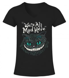 Cat We're All Mad Here Smile T-Shirt