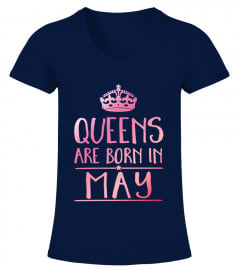 QUEENS ARE BORN IN MAY TSHIRT