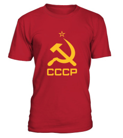 Cccp T shirt Hammer And Sickle Soviet Union Ussr Red Tee