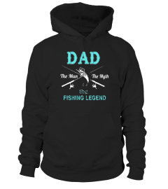 THE MAN THE MYTH THE FISHING LEGEND TSHIRT FATHERS DAY GIFT