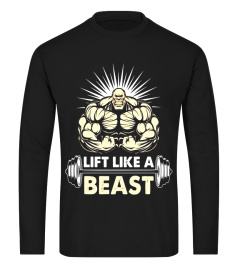 Lift Like A Beast Bodybuilding Shirt Funny Bodybuilders Tee