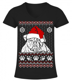 Merry Christmas American Bulldog Lover Ugly Tshirt Tee Sweatshirt Hoodie