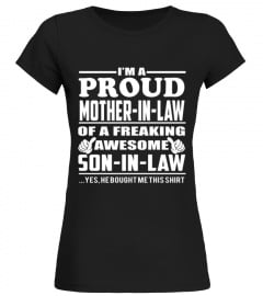 Mother In Law of Awesome Son In Law T shirt